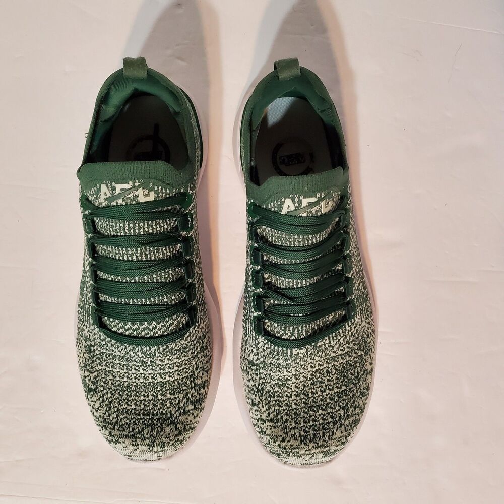 APL TechLoom Breeze Green & White Women's Size 8 Running Shoes